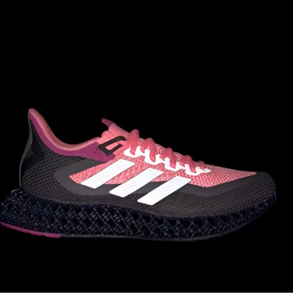 ADIDAS 4DFWD 2 RUNNING SHOES SZ 7 Beam Pink / Silver Metallic / Lucid Fuchsia - Picture 11 of 13